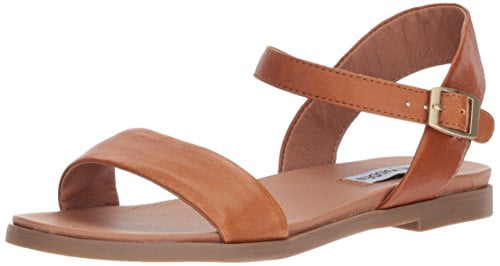Steve Madden Women's DINA Flat Sandal, tan Leather, 9 M US - Walmart.ca