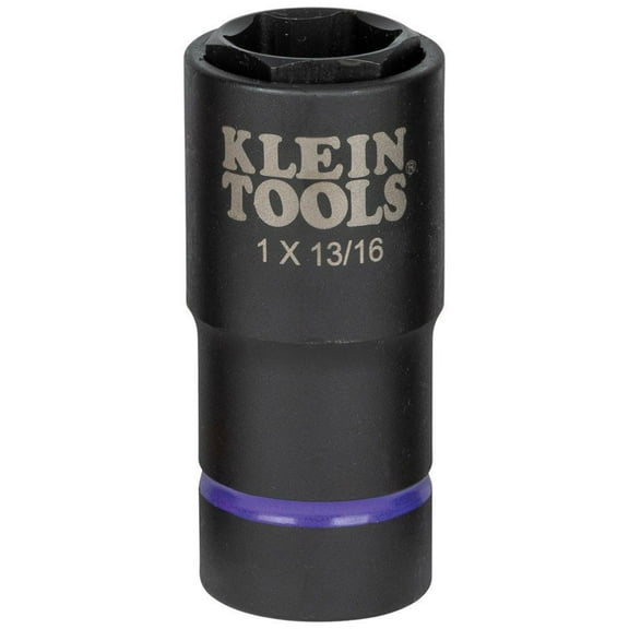 Klein Tools 66065 1 in. and 13/16 in. 2-in-1 6-Point Impact Socket