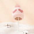 thumbnail image 4 of Baby Girls Winter Hat Toddler Beanie Cold Weather Warm Pompom Hat, 4 of 7