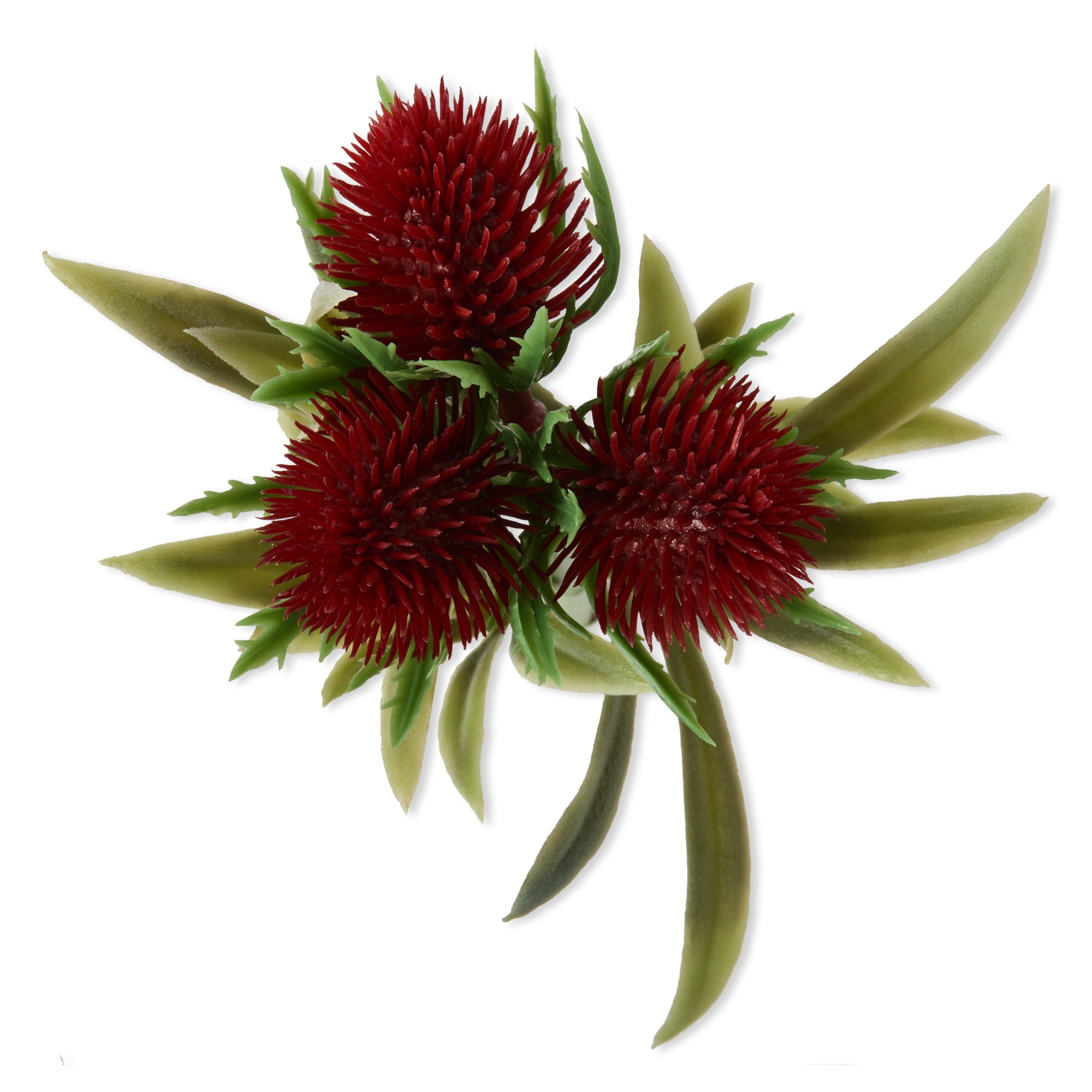Mainstays Artificial Thistle Flower, Red