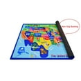 thumbnail image 5 of USA Map Kids Educational Play mat for School/Classroom / Kids Room/Daycare/ Nursery Non-Slip Gel Back Rug Carpet-8 by 10 feet, 5 of 7