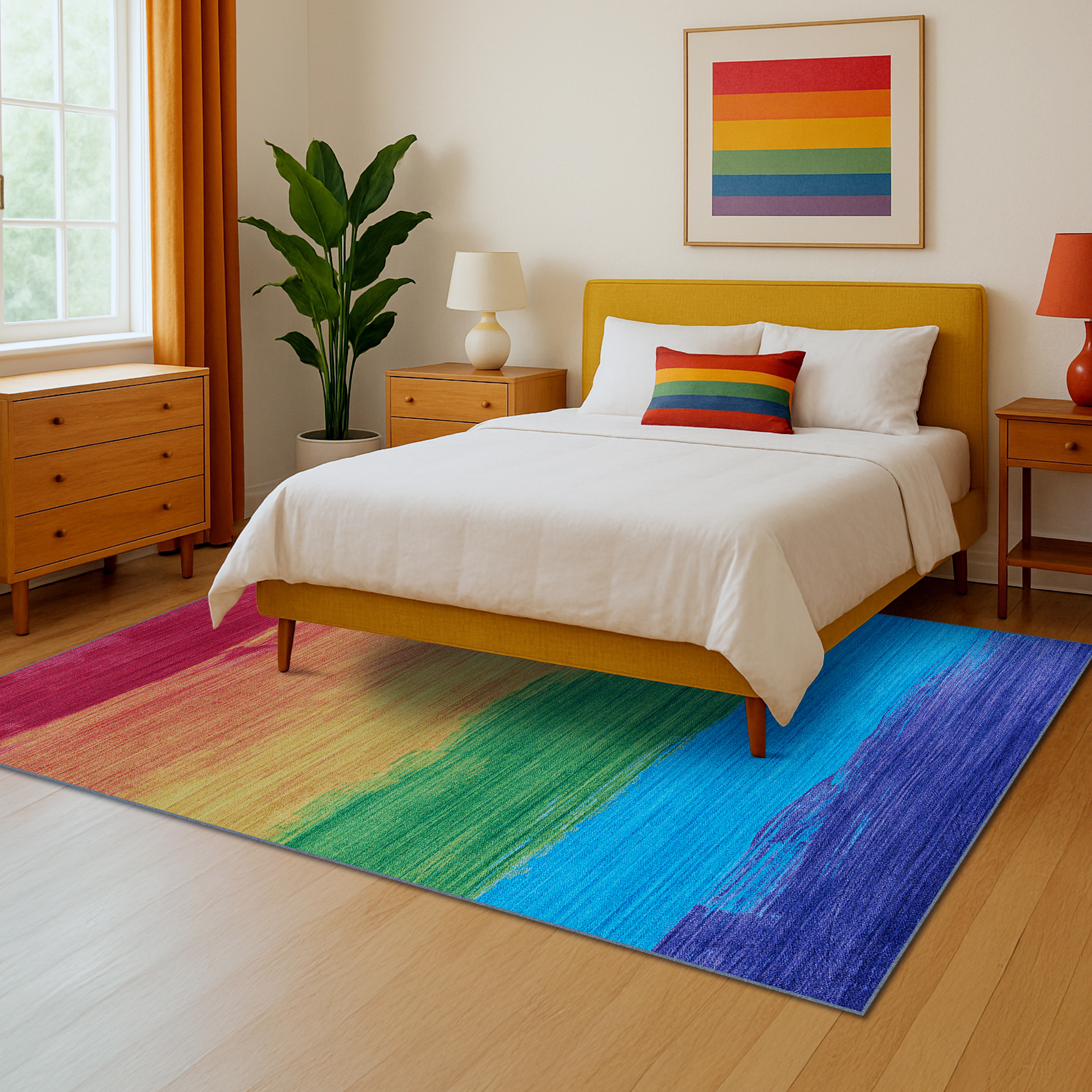 Couristan Rainbow Passion Multicolor Area Rug