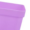 thumbnail image 2 of NFTIGB Plastic Square Plant Pot Planter 3.15 in / 8 cm with Tray Succulent Container Purple, 2 of 9
