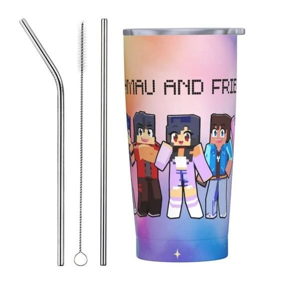 Aphmau Tumbler Vacuum Insulated Water Bottle Stainless Steel Insulated Coffee Travel Mug For Women men 20oz