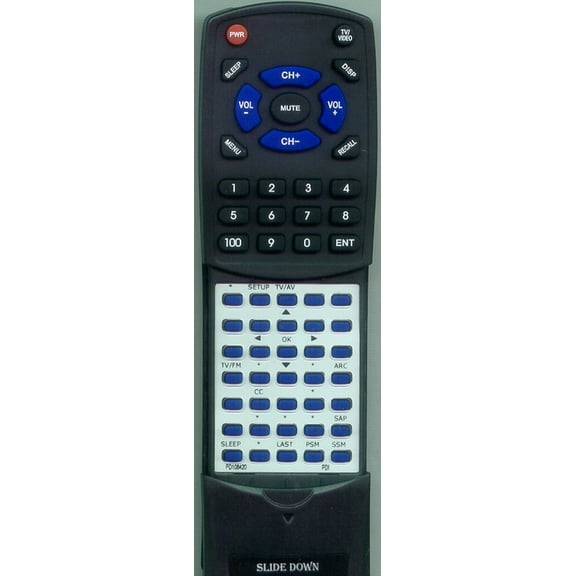 Replacement Remote for PDI PD108-420, P32LCDC, P20LCDC, P22LCDC, PDIP20LCDC, P26LCDC, LD20A6UD