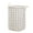 White, variant on Hewann Foldable Toy Clothing Storage Bag - Large Capacity Canvas Laundry Basket for Home Organization - Dustproof Design with Durable Handles - for Toys, Clothes, Books & More