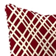 thumbnail image 5 of Jordan Manufacturing 46.5" x 24" Keenan Bordeaux Red Diamond Rectangular Outdoor Deep Seat Chair Cushion Set with Welt, 5 of 9