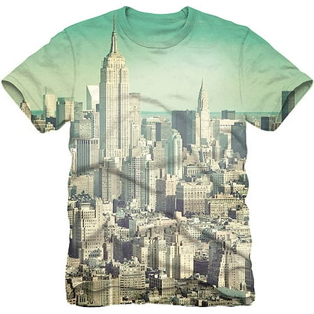 Pop Culture - City Skyline Sublimation Men's Graphic Tee - Walmart.com ...