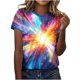 thumbnail image 1 of Tops de Manga Corta para las Mujeres Blusa Casual de Cuello Redondo de Impresión Unisex de Ajuste Suelto, Camisas de Manga Corta para las Mujeres Suaves Transpirables, 1 of 6
