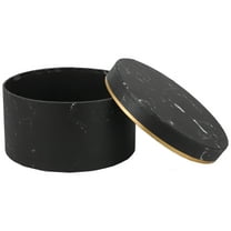 NIAIZEK Round Flower Arrangement Box in Black for Weddings Birthdays and Special Occasions