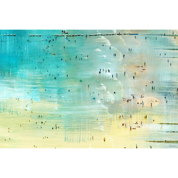 "Specks in the Water" Painting Print on Wrapped Canvas