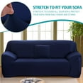 thumbnail image 2 of Shanna Stretch Sofa Slipcover Non Slip Couch Covers for 1 2 3 4 Seater and Sectional Couch, Sofa Furniture Protector(4 Seater,Navy), 2 of 7