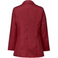 thumbnail image 4 of Womens Casual Blazers Open Front Long Sleeve Work Office Jackets Lapel Collor Lightweigth Jackets with Pockets XX-Large A-wine, 4 of 6
