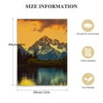 thumbnail image 2 of Nawypu Nature Mountain Canvas Wall Art Sunset Sunflower Scenery Pictures Wall Decor 48x32" Grand Teton National Park Lake Landscape Painting Artwork for Living Room Bedroom Kitchen Decoration, 2 of 5