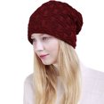 thumbnail image 1 of Gorro holgado cálido y grueso: gorro de punto de gran tamaño, gorro de invierno para hombres y mujeres, 1 of 8