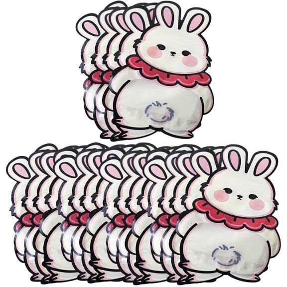 Jiibva Goodie Candy Party Favor Bag,Easter Gift Easter Goodie Treats Bags,Sandwich Chocolate Cookies Bags for Birthday,Reusable Ziplock Snack Bags