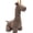 Brown Giraffe, variant on Cute Animals Decorative Door Stopper, 2.65lb Soft Durable Fabric Weighted Interior Wall Protector, Anti-Collision Heavy Duty Compact Floor Decor Book Stopper, Orange Capybara