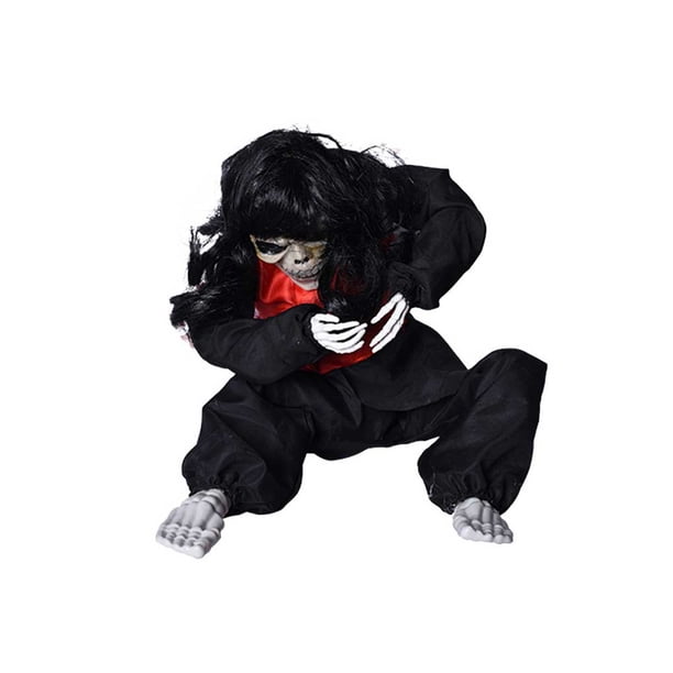 Matsuzay Halloween llorando fantasmas decoraciones luminosas Control de voz aparición casa embrujada llorando sonido activado Props habitación Kits de decoración para fiestas negro rojo