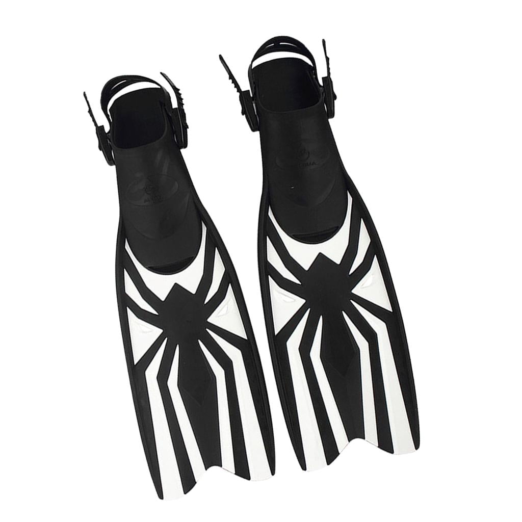 Snorkel Fins Travel Adjustable Fin For Snorkeling Diving Adult Men Women Scuba Open Heel