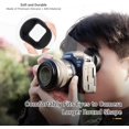 thumbnail image 2 of ERDS-Extra Large EOS R5 Mark II Eyecup, Round Soft Silicon R5II Eye Cup Eyepiece Viewfinder Eyeshade Cover Special Designed for Canon EOS R5 Mark II Camera Replaces Canon ER-kE Rubber Eyecup (NOT fit, 2 of 4