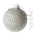 thumbnail image 3 of Rhinestone Pearl Christmas Ornament,Bling Glitter Hanging Decor,Elegant Sparkling Xmas Tree Mantel Window Holiday Decor,D, 3 of 7