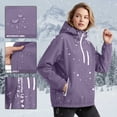 thumbnail image 2 of Admvng Women's Windproof Jacket Half Zip Pullover Drawstring Pocket Lightweight Water Resistant Outdoor Travel Windbreaker Coat, 2 of 7