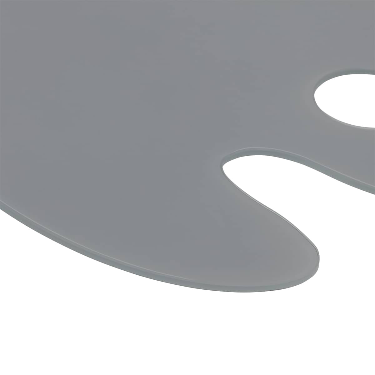 New York Central Grey Tempered Glass Palette 10x14" Oval – Scratch-Resistant, Easy-to-Clean Artist Palette for Precise Color Mixing, Reduced Glare, Solvent-Resistant