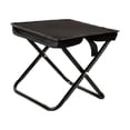 thumbnail image 4 of Taburete de camping portátil, mini taburete plegable con reposapiés para adultos, tamaño pequeño Negro 285x265x27cm, 4 of 9