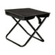 thumbnail image 4 of Taburete de camping con asiento pequeño y plegable, reposapiés, taburete plegable portátil compacto. Negro 285x265x27cm, 4 of 9