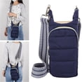 thumbnail image 2 of LANFENG Crossbody Water Bottle Sling Bag, Puffer Water Bottle Holder with Strap, Lightweight Water Bottle Carrier Bag with Phone Pocket, 2 of 12