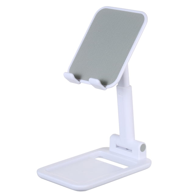Zootealy ABS Retractable Folding Stand Desktop Folding Bracket Portable Phone Holder Angle Adjustable Height Adjustment Suitable for 4~10 Inches Smart Phone Tablet White