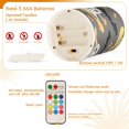 thumbnail image 5 of Yayeee Flameless Candles with Remote Flickering Battery Operated Multi Color Changing, Cute Ghosts, 5 of 7