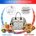 thumbnail image 4 of Pioneer Flower Floral Print Pattern Womens Lunch Box for Work,Insulated Large Lunch Bag,Leakproof Adult Lunch Bag for Work,Beach,Travel,Picnic,Camping, 4 of 6