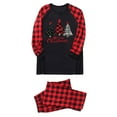thumbnail image 3 of Odeerbi Christmas Pajamas for Family Plaid Holiday Long Sleeve Family Christmas Pajamas Matching Sets Dad Fashion Plaid Print Blouse Tops Pants Sleepwear Xmas Family Matching PJs Set Red, 3 of 6