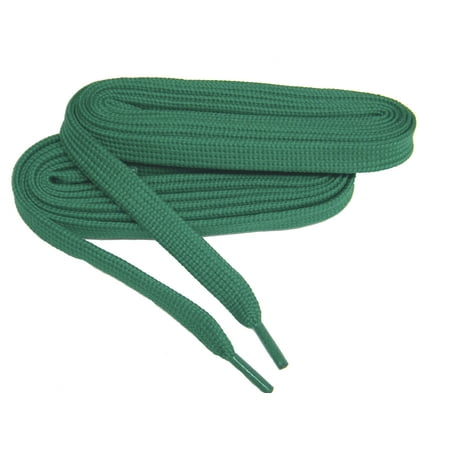 

40 Inch 102 cm Kelly Green extremeMAX™ 10mm wide Extra Durable tube style Flat HOCKEY Boot Shoelaces (2 pair pack)