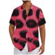 thumbnail image 2 of Blusa y camisa de manga corta con cuello vuelto Camisa casual para hombre Camisa de bolos vintage de manga corta Camisas de verano de playa cubana Camisa con botones Blusa para hombre Poliéster, 2 of 5