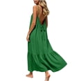 thumbnail image 6 of LIaqionyy Women's Maxi Dress Boho Adjustable Spaghetti Strap Beach Long Dresses Flowy Casual Sleeveless Sundress, 6 of 7