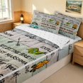 thumbnail image 3 of Erosebridal Happy Camping Camper Zipper Twin Comforter Sets with Fitted Sheet and 2 Pillowcases, Lake House Fishing Zipper Bedding Set, Reversible, 3 of 7