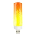 thumbnail image 2 of Tong Flame LED Bulb USB Rechargeable Light Natural Flickering Night Lamp Warm White LED Candle Efficient Plug Play For Parties Bars, 2 of 6