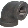 thumbnail image 2 of Anvil 8700124608, Malleable Iron Pipe Fitting, 90 Degree Elbow, 3/4" x 1/2" NPT Female, Black Finish, 2 of 2