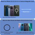 thumbnail image 4 of shiyou-Compatible with MagSafe Base for iPhone 16/15/14/13/12/Magnetic Base Plate Intended for Pop Socket Grip and Phone Ring Holder 【Removable for Wireless Charging】(Blk), 4 of 4