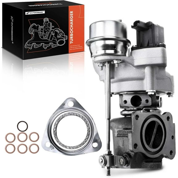 A-Premium Complete Turbo Turbocharger Kit, with Wastegate Actuator & Gasket, Compatible with Mini Cooper 07-15, Cooper Countryman 11-16, Cooper Paceman 13-16, 1.6L, R56 R57 R58, Replace# 53039880163