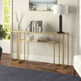 thumbnail image 3 of Evelyn&Zoe Marilyn 55" Wide Rectangular Console Table, Blackened Bronze, 3 of 8