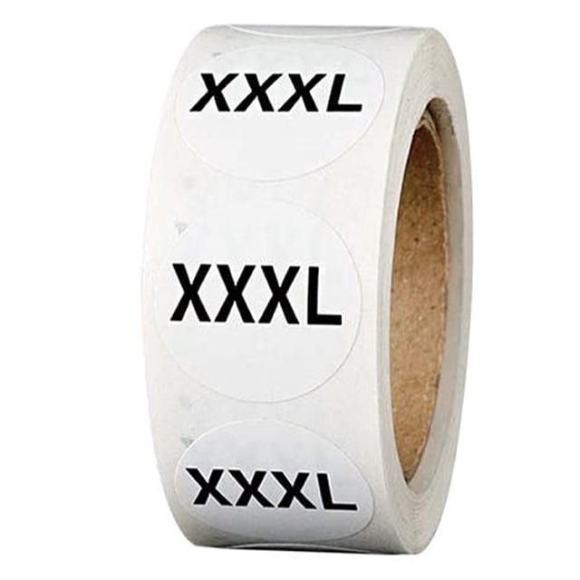 Durable Size Marking Stickers For Clothing Home Retail Stores Organizing Wardrobe Labels Paper Inventory Management
