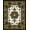 Black, Pattern 1, variant on ODIKA 4'x6' Machine Washable Non-Slip Area Rug, Elegant Floral Medallion with Classic Ornate Detailing High Traffic Rug, Black, 665596
