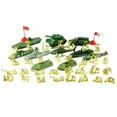 thumbnail image 3 of 52x Modelo Figuras Playset Coleccionables, Miniaturas Modelo Hombres Figuras con Tanque Vehículo Accesorios para Niños Niños Niños A Hugo Juego de soldado, 3 of 10