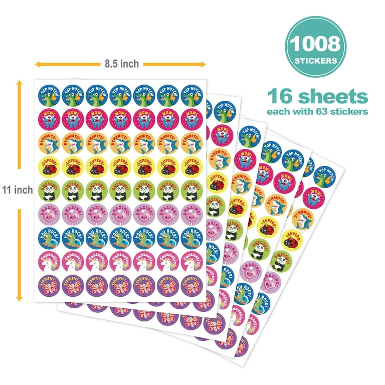 Set of 20 Smiley Face stickers 1.5 each Kids School Kindergarten Teacher