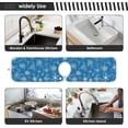 thumbnail image 6 of Coolnut 2 Pack Faucet Dry Mat for Kitchen Sink, Christmas Snowflakes Geometric 14x5 Inch Faucet Drying Mat Absorbent Mat Fast Dry Mat for Kitchen, Bathroom, 6 of 7