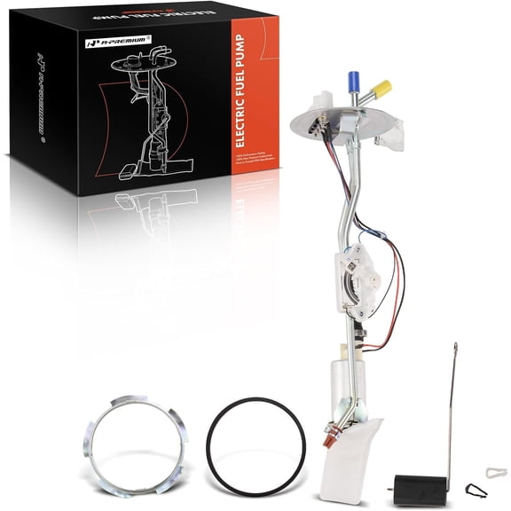 A-Premium Electric Fuel Pump Assembly w/Sending Unit Compatible with Ford Bronco II 1986-1988 V6 2.9L, Gas, Replace# E5TZ9H307H