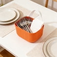 thumbnail image 7 of Bowayaoa Plastic Wicker Hanging Basket Wall Mount Storage Baskets for Kitchen Organizing Fruit, Onion, Potato, Vegetable, Hanging Fruit Baskets for Kitchen Counter/Pantry/Cabinet, 7 of 7